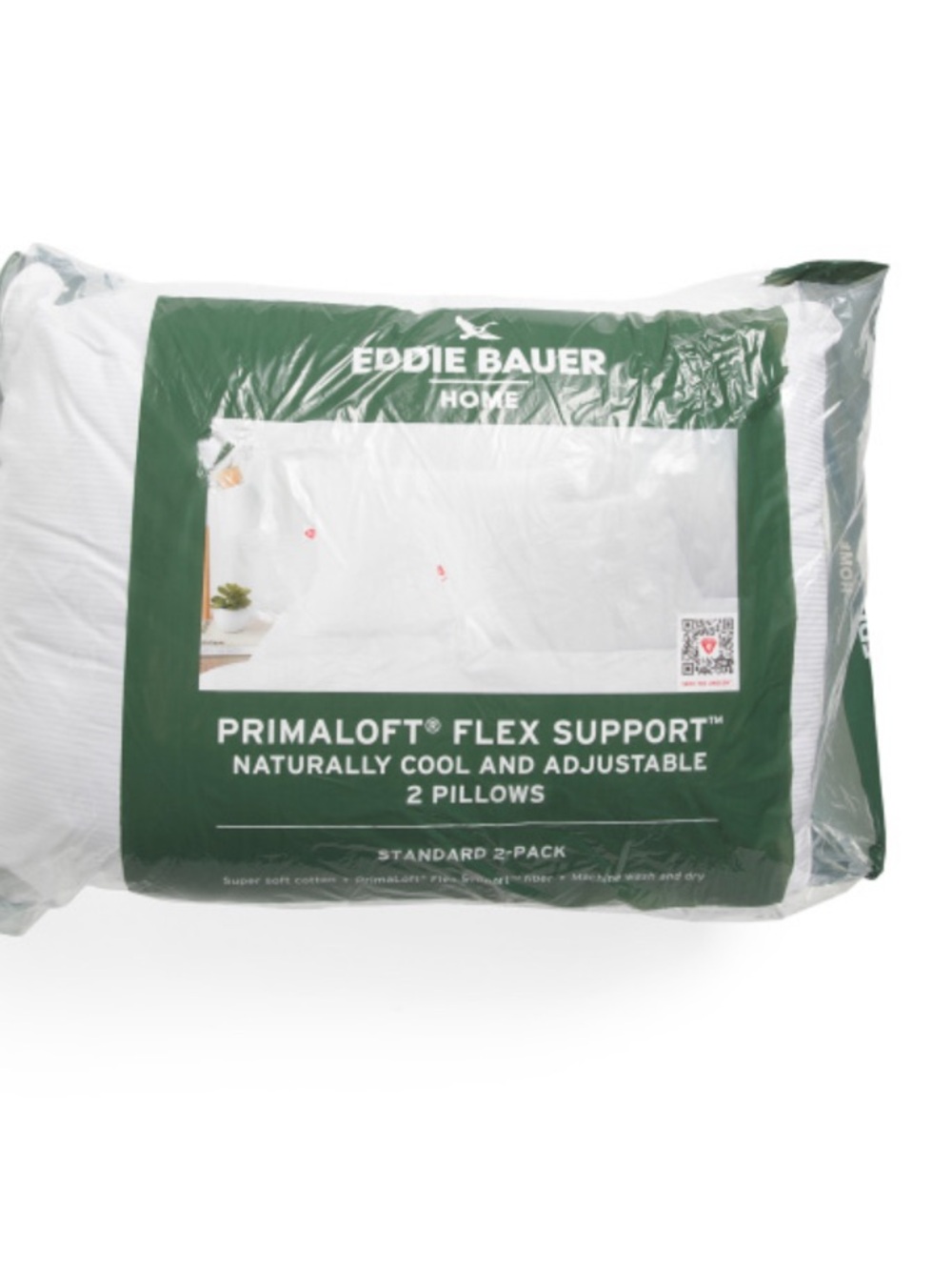 Eddie Bauer White Primaloft Flex Support Pillow 2-Pack